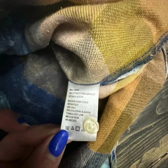 ISABELLA SINCLAIR PLAID BLOUSE SIZE SMALL - Picture 4 of 5